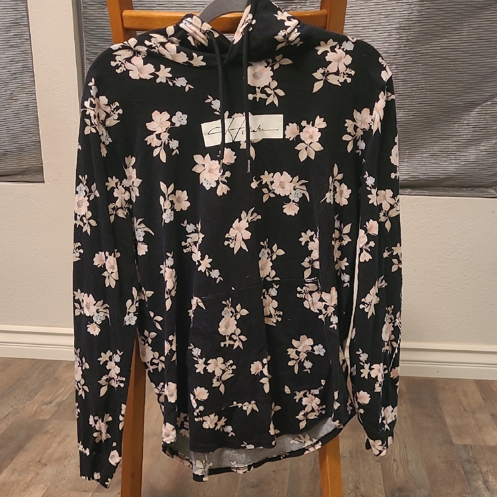 Hollister Black Floral Hoodie